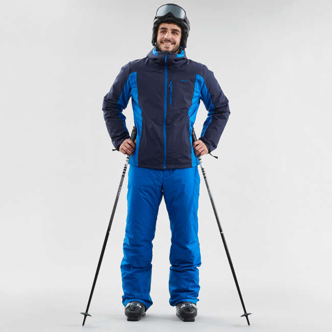 WEDZE MEN'S DOWNHILL SKI TROUSERS 180 - BLUE | Decathlon
