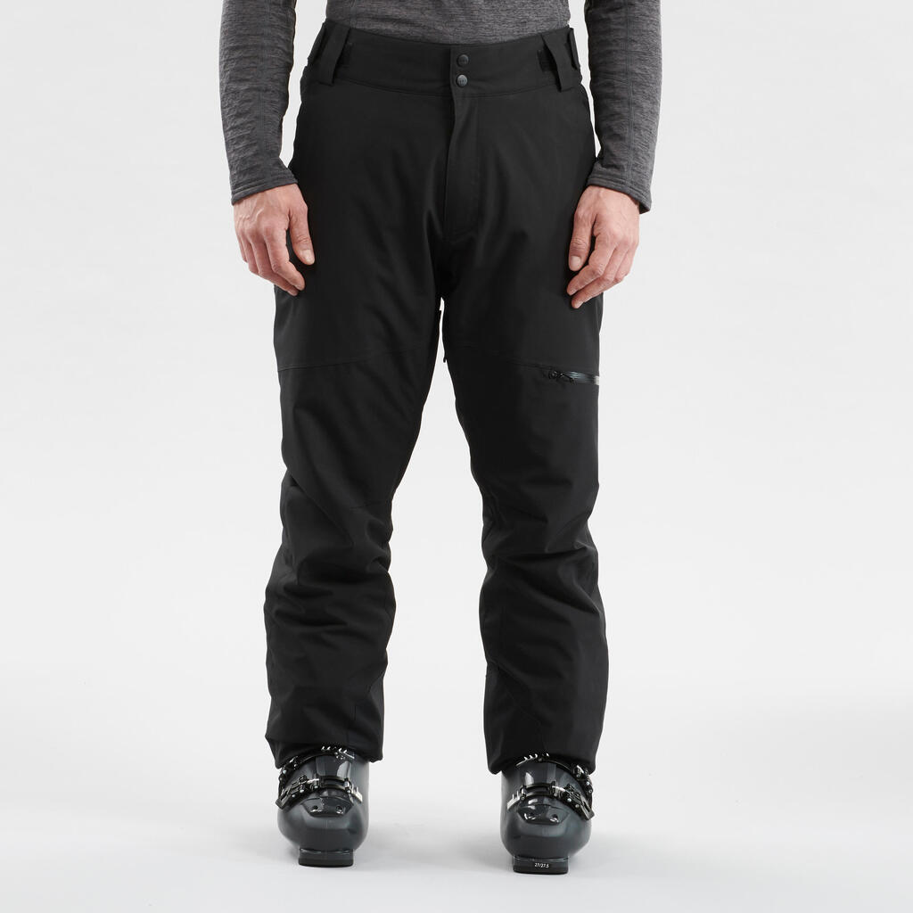 Crvene muške pantalone za skijanje 500