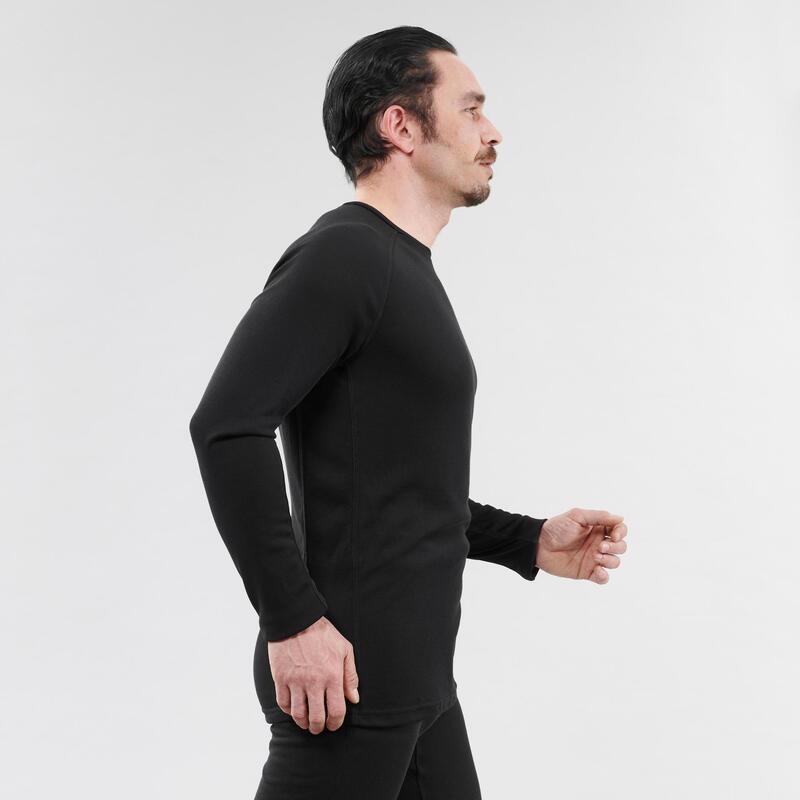 Men's Base Layer Ski Top 100 - Black