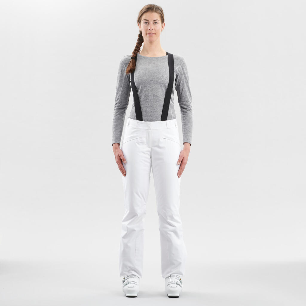 Tople i dišljive pantalone za skijanje 500 - ženske