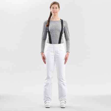 Women's Warm Ski Trousers 580 - White