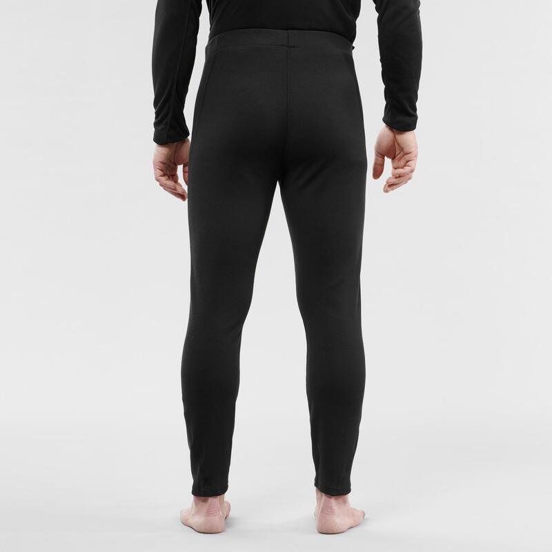 Men's Base Layer Ski Bottoms 100 - Black