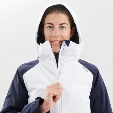Жіноча лижна куртка 500 для швидкісних спусків - Біла