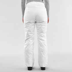 WOMEN’S WARM SKI TROUSERS 180 - WHITE