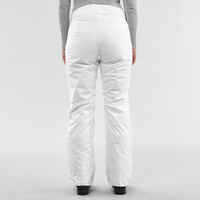 מכנסי סקי חמים לנשים 180 - לבן