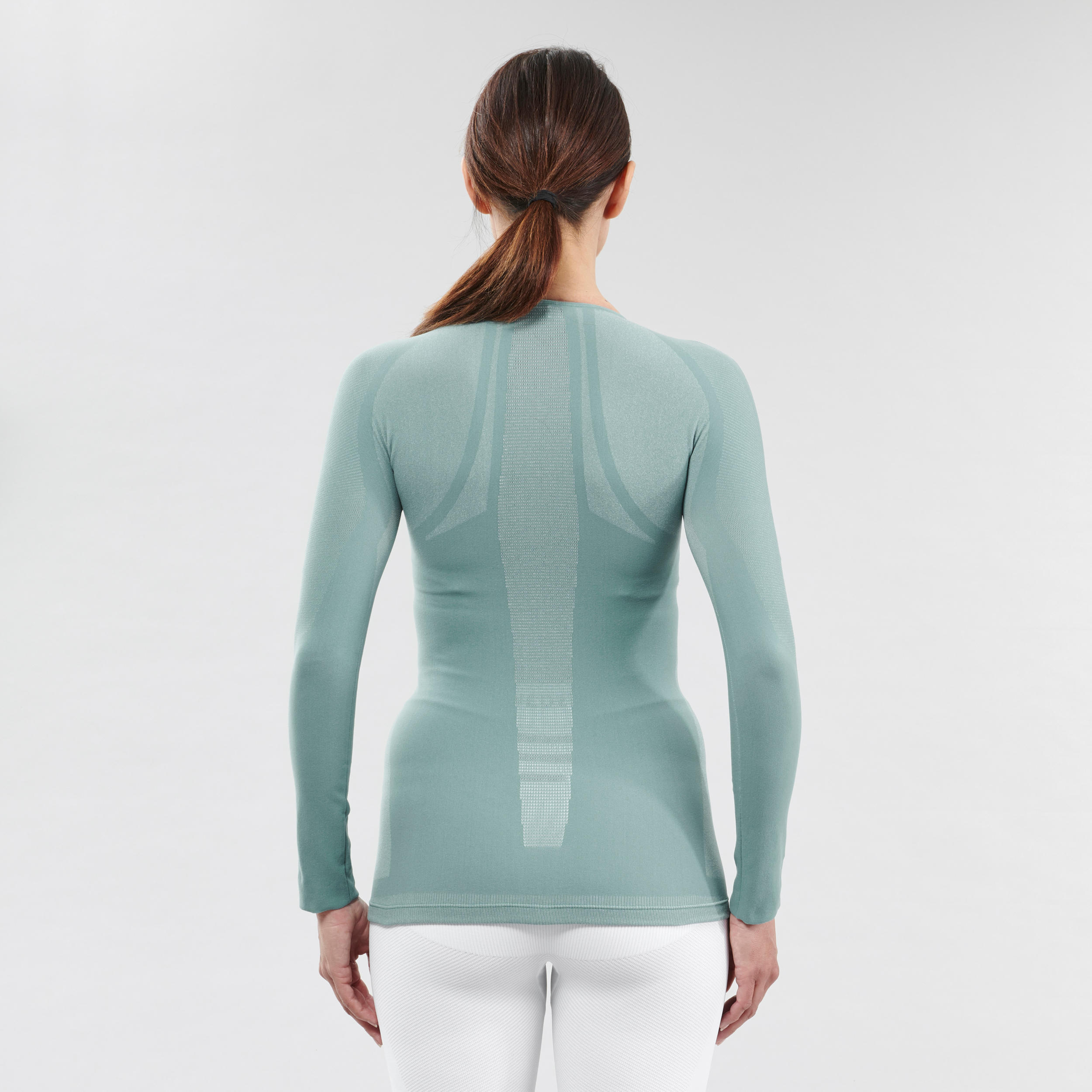 Women's ski base layer top 900 ultra-breathable - blue 5/6