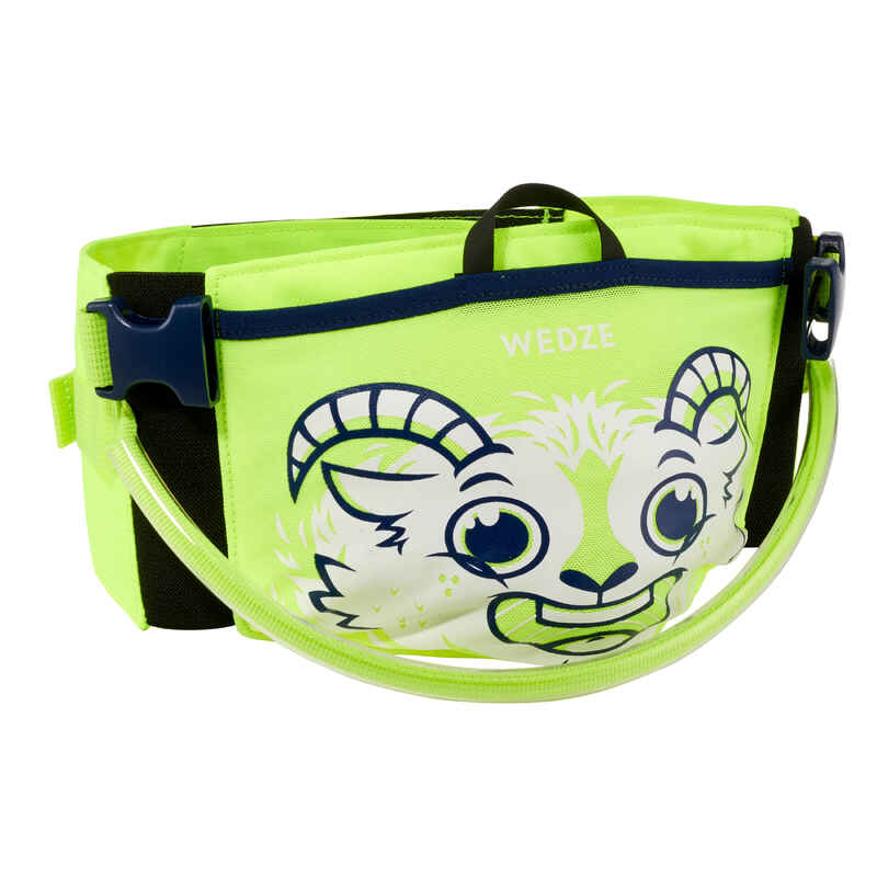 Kids' Beginner Ski Harness Yellow and Navy Decathlon