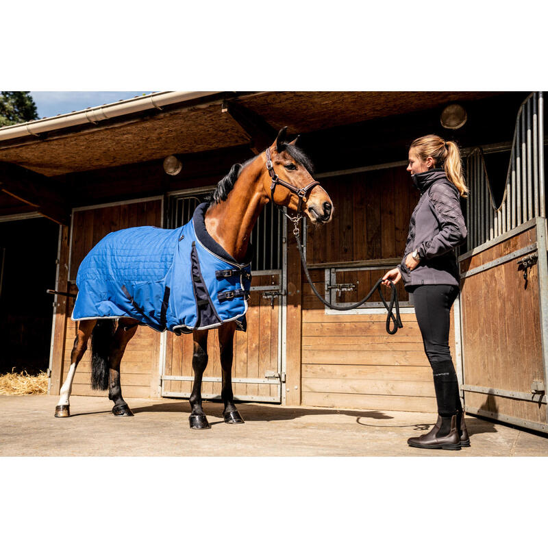 COUVERTURE EQUITATION ECURIE CHEVAL ET PONEY STABLE 400 bleu roi