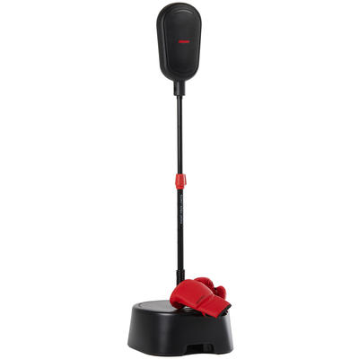 Punching ball bambino boxe con guantoni 4OZ nero-rosso