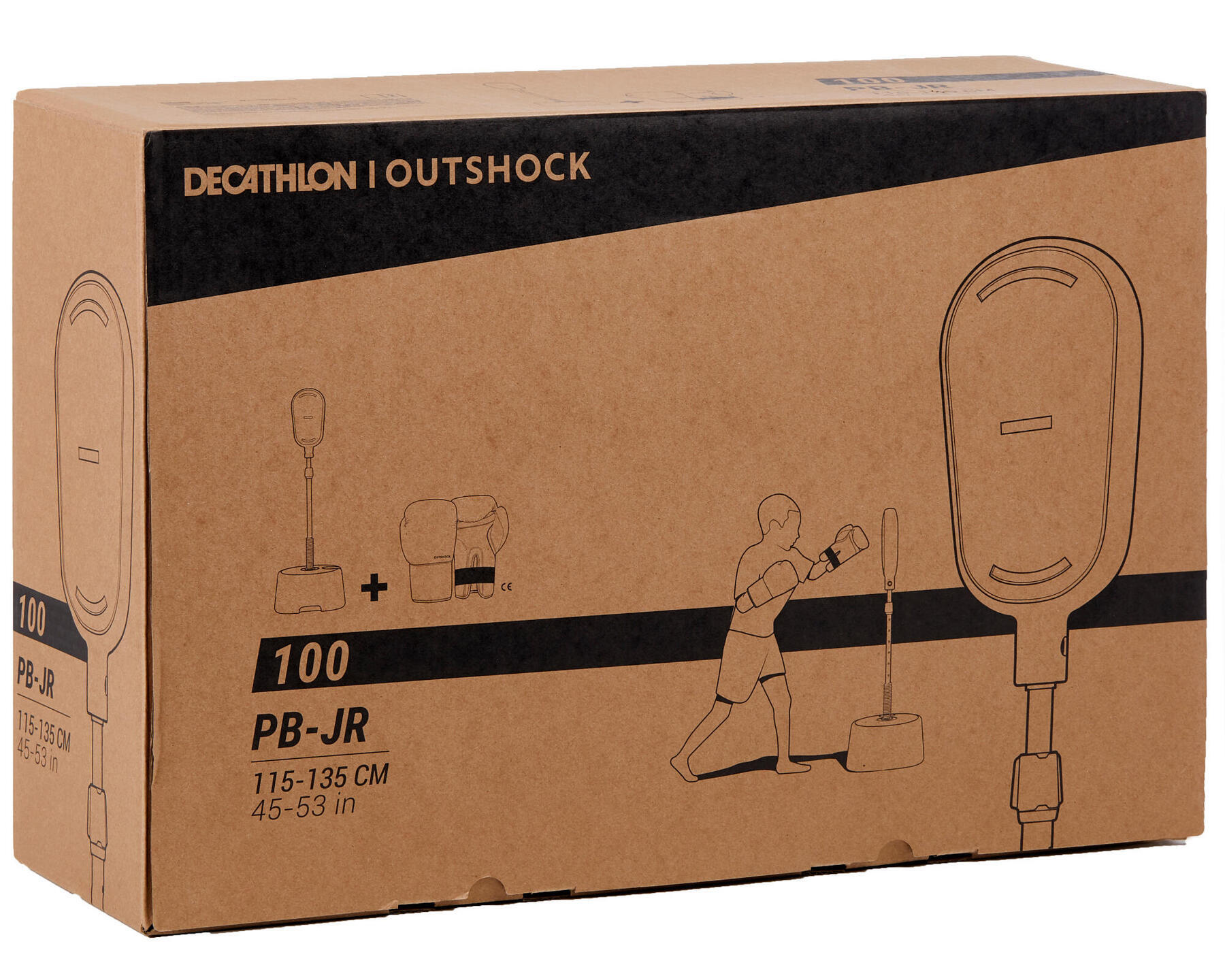 Decathlon Domyos Outshock Kids' Punching Ball Kit + Boxing Gloves 4 Oz