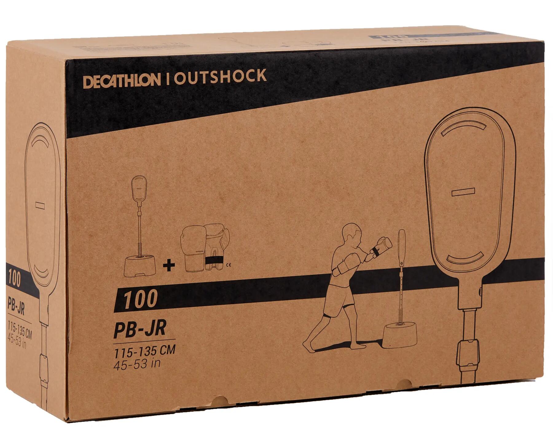 DECATHLON DOMYOS OUTSHOCK KIT PUNCHING BALL JUNIOR + GANTS DE BOXE 4OZ