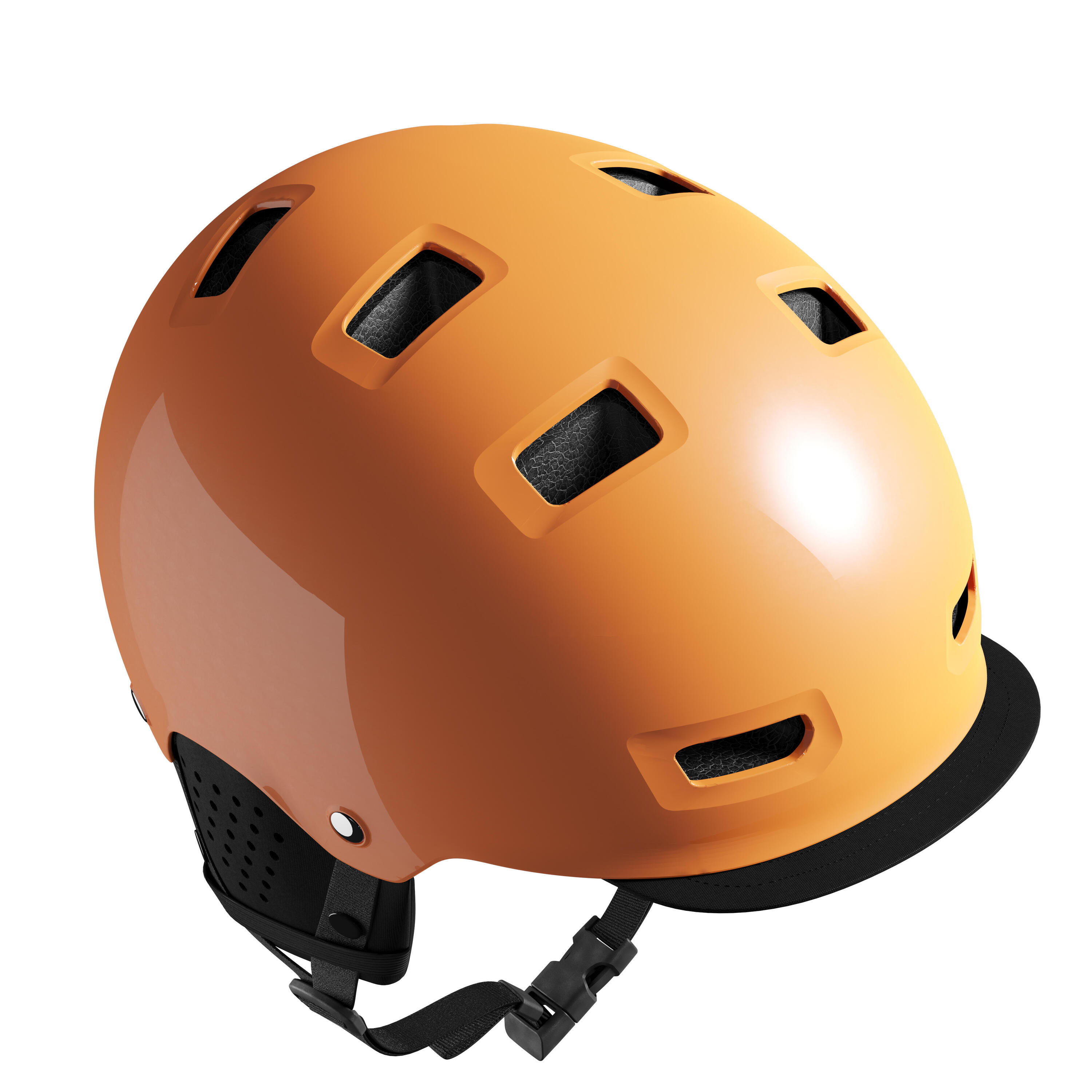 BTWIN 500 City Cycling Bowl Helmet - Mango