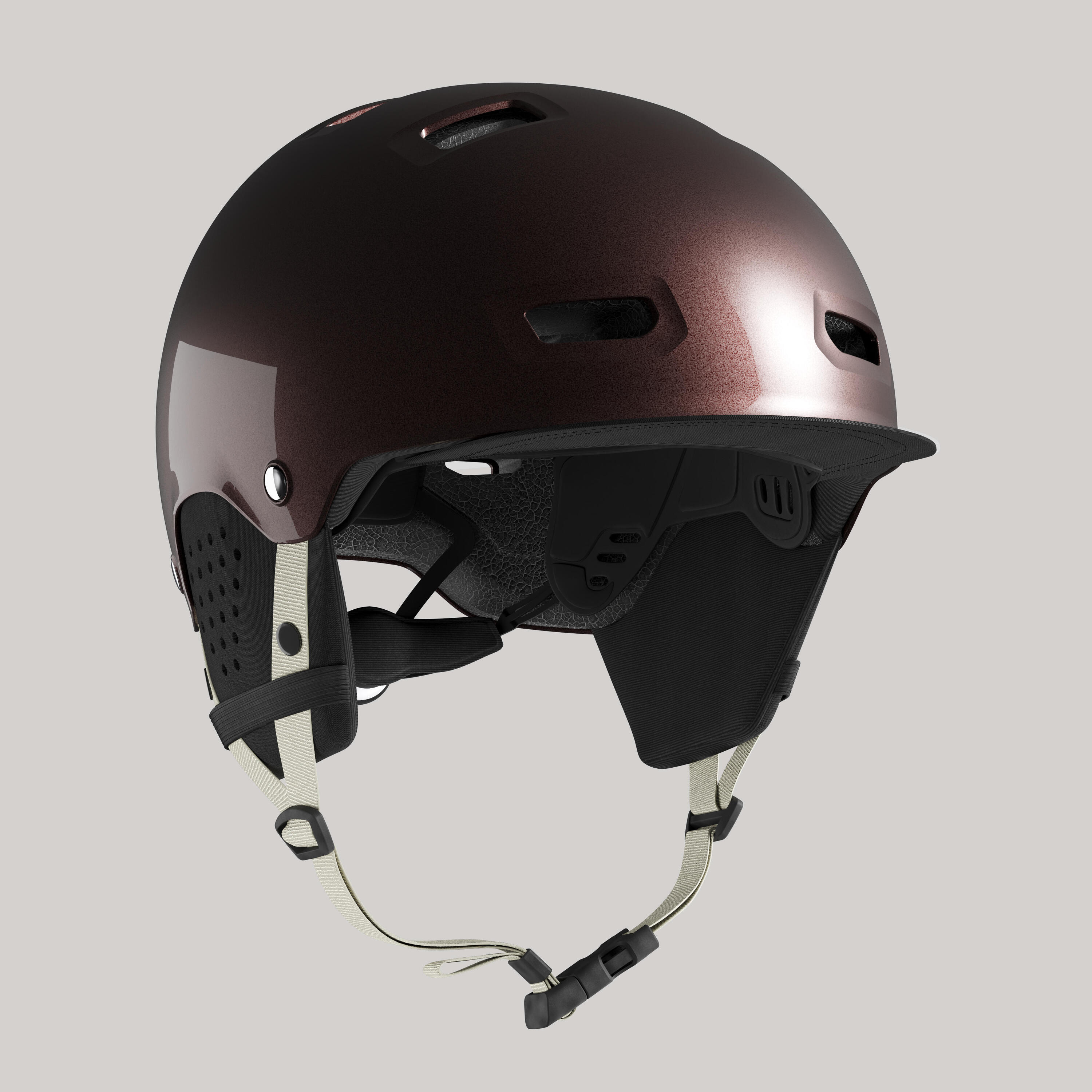 500 City Cycling Bowl Helmet - Chocolate 2/6