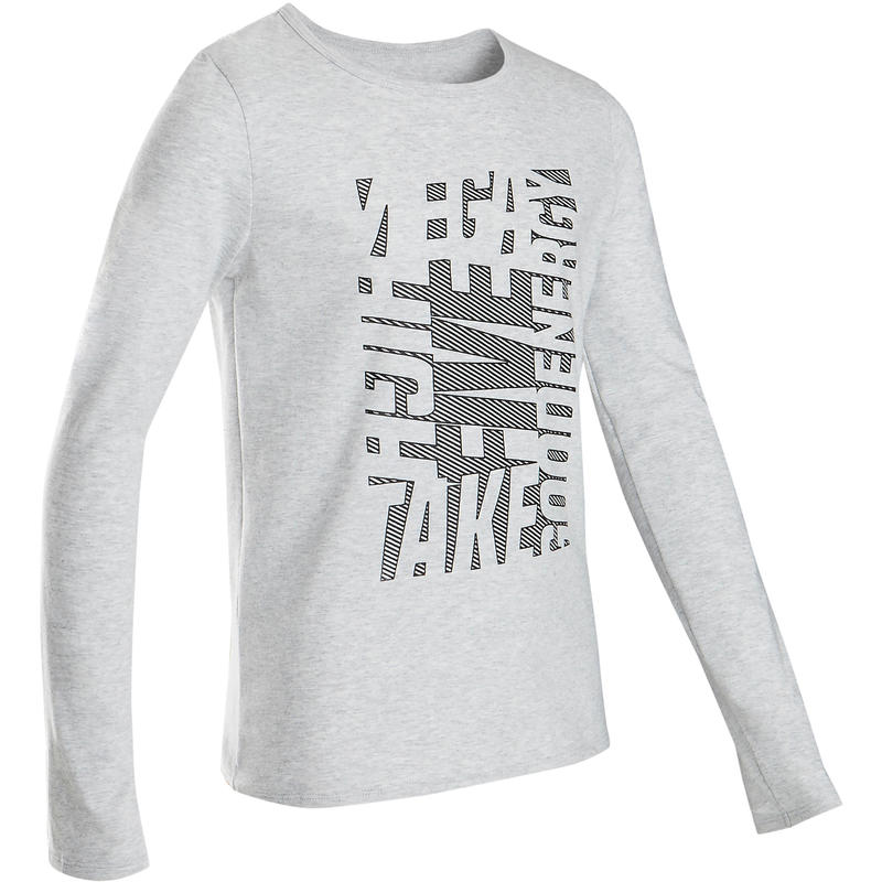 Футболка спортивная для мальчиков с длинными рукавами 100