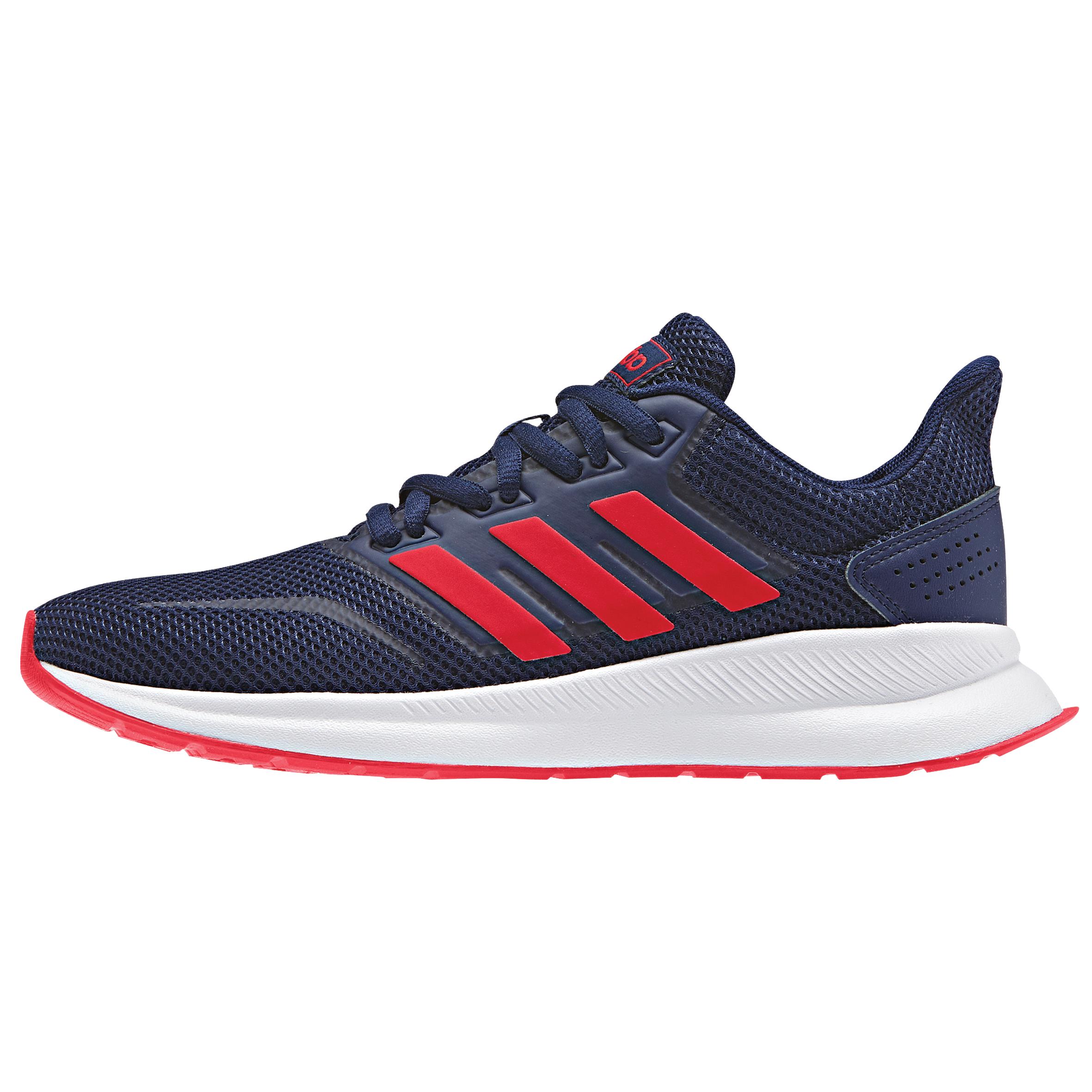 Adidas Falcon kids' walking shoes blue/red 2/2