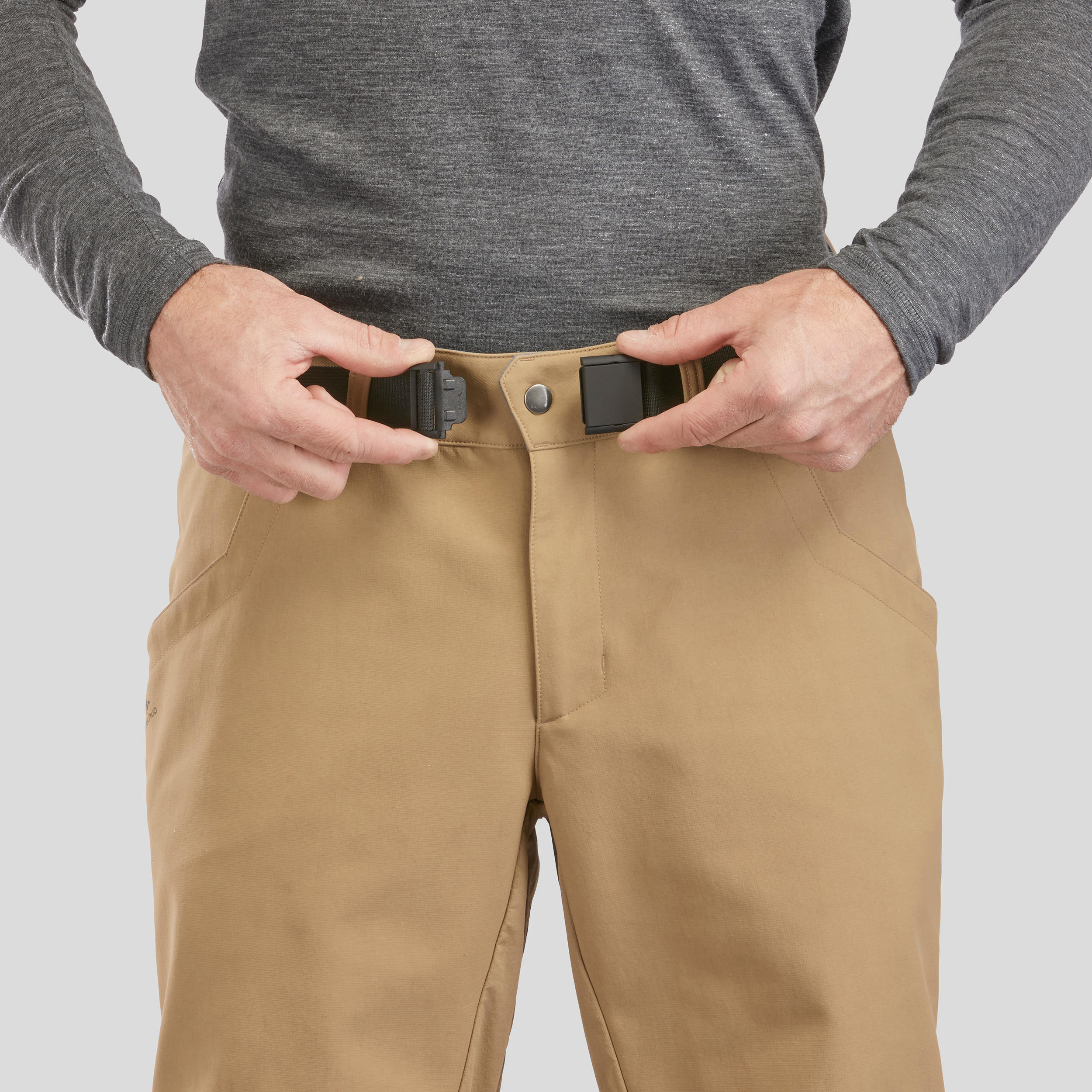 Pantalon chaud homme – SH 500 brun - QUECHUA