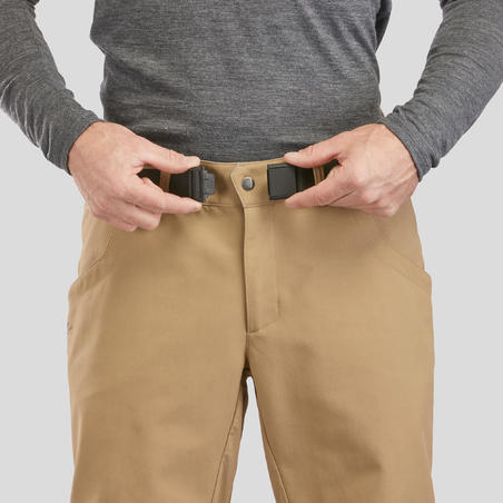 Чоловічі штани SH500 X-Warm для зимового туризму - Коричневі