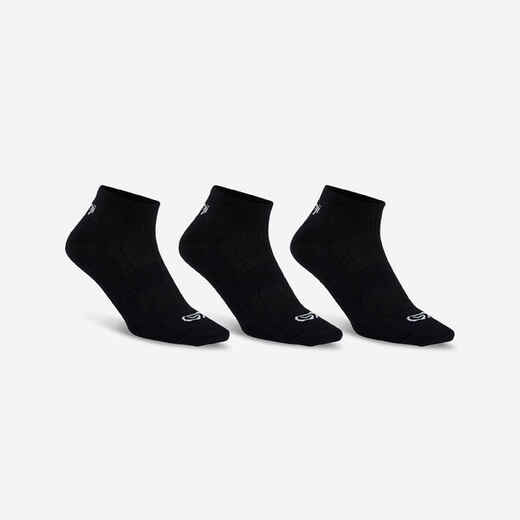 
      Κάλτσες για τρέξιμο Run 100 Πακέτο των 3 - Μαύρο
  