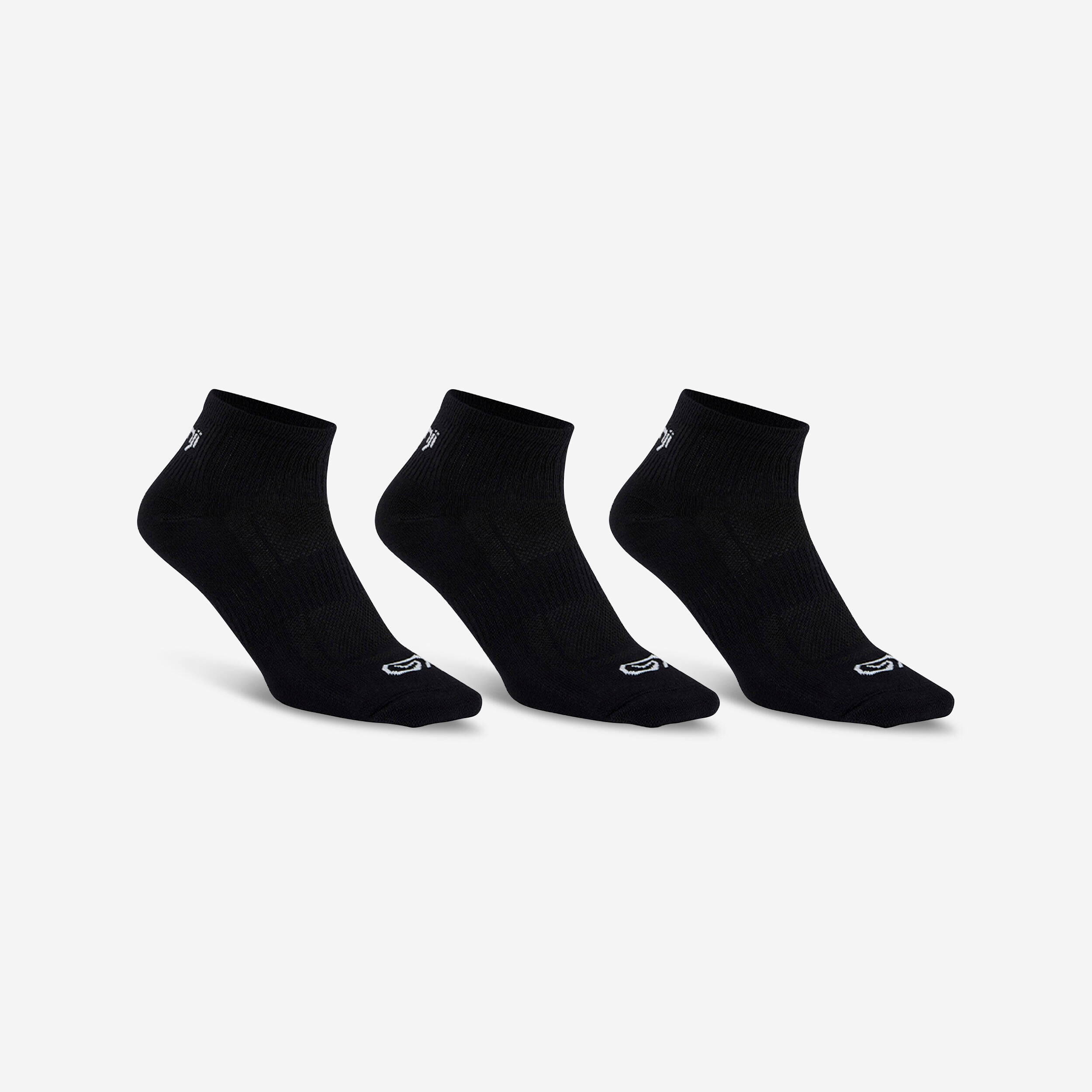 KIPRUN Running Socks Run 100 3-Pack - black