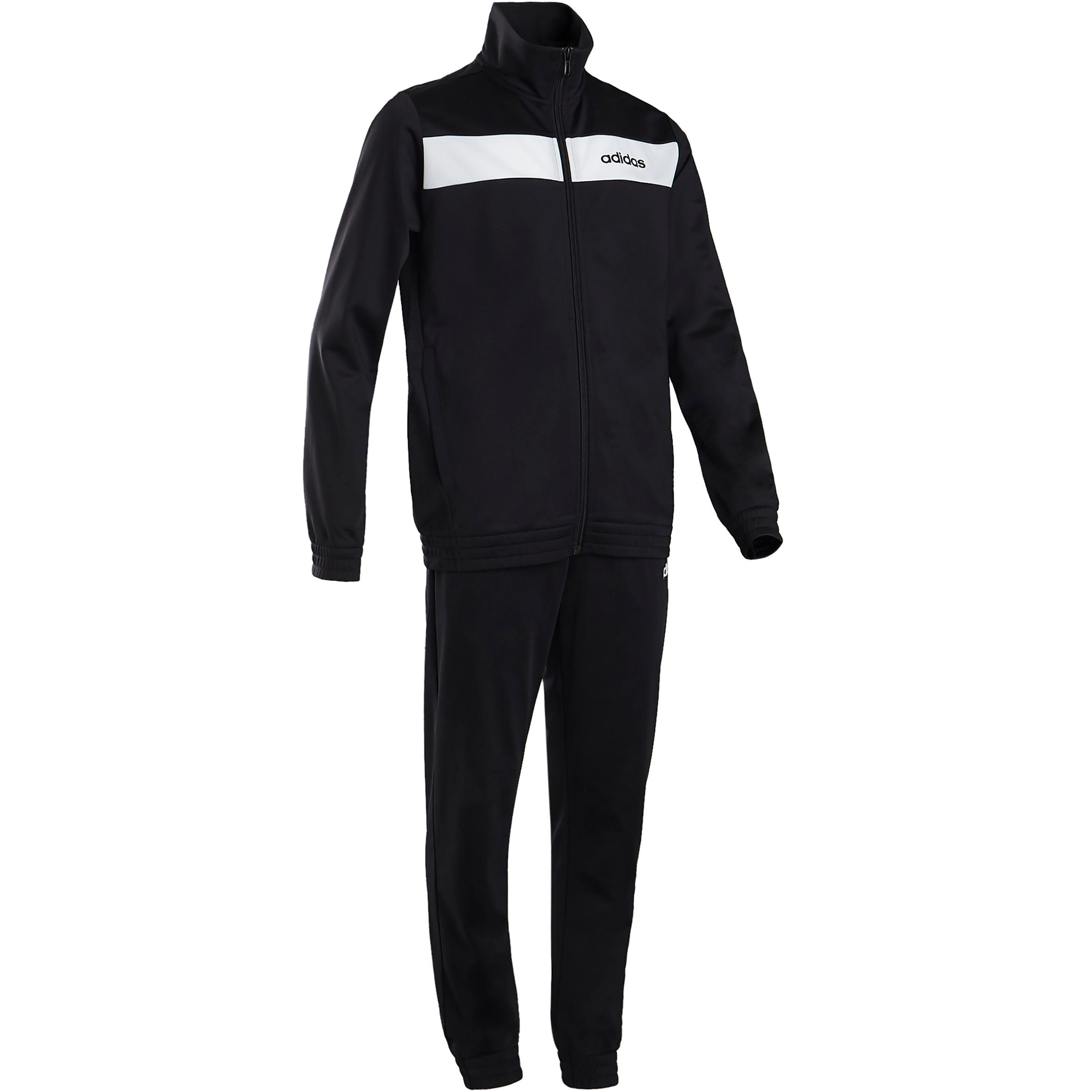 black white adidas tracksuit