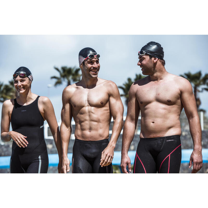 Bañador Hombre natación jammer competición FINA negro