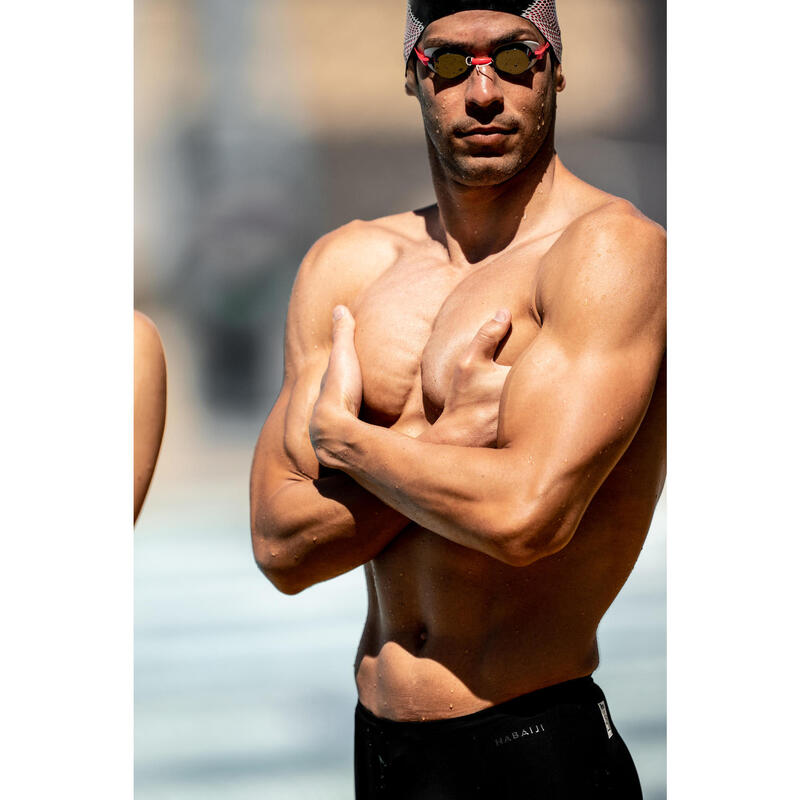 Bañador Hombre natación jammer competición FINA negro