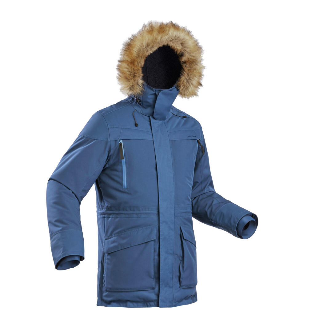 Wanderjacke Parka Winterwandern SH500 wasserdicht Ultra-Warm -20 °C Herren gelb