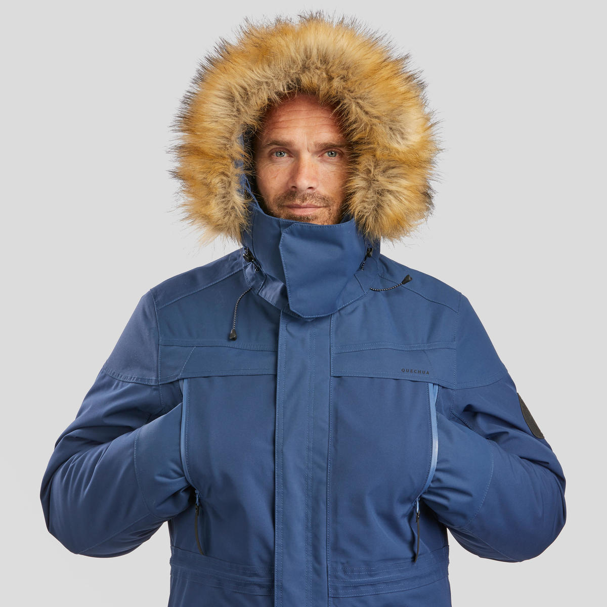 Parka hiver imperméable de randonnée - SH900  -20°C -  homme
