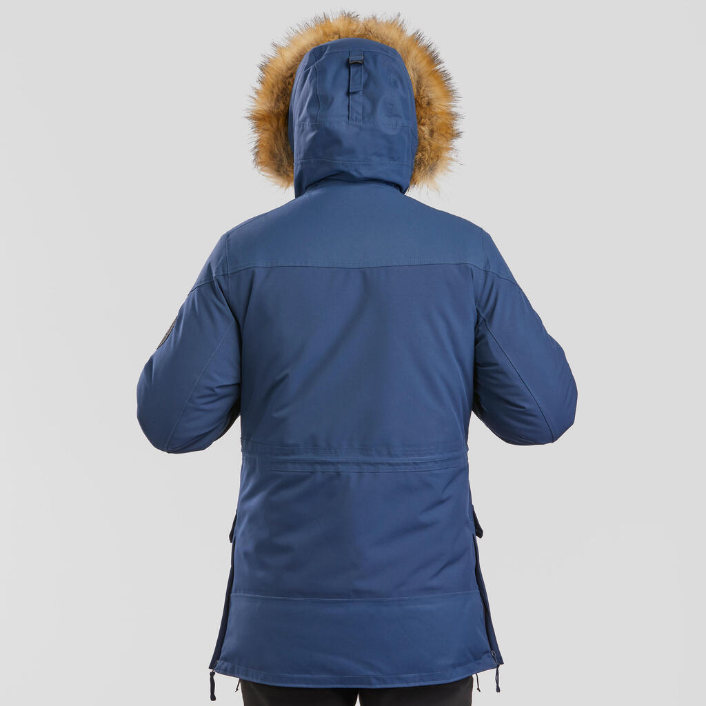 Wanderjacke Parka Winterwandern SH500 wasserdicht Ultra-Warm -20 °C Herren gelb