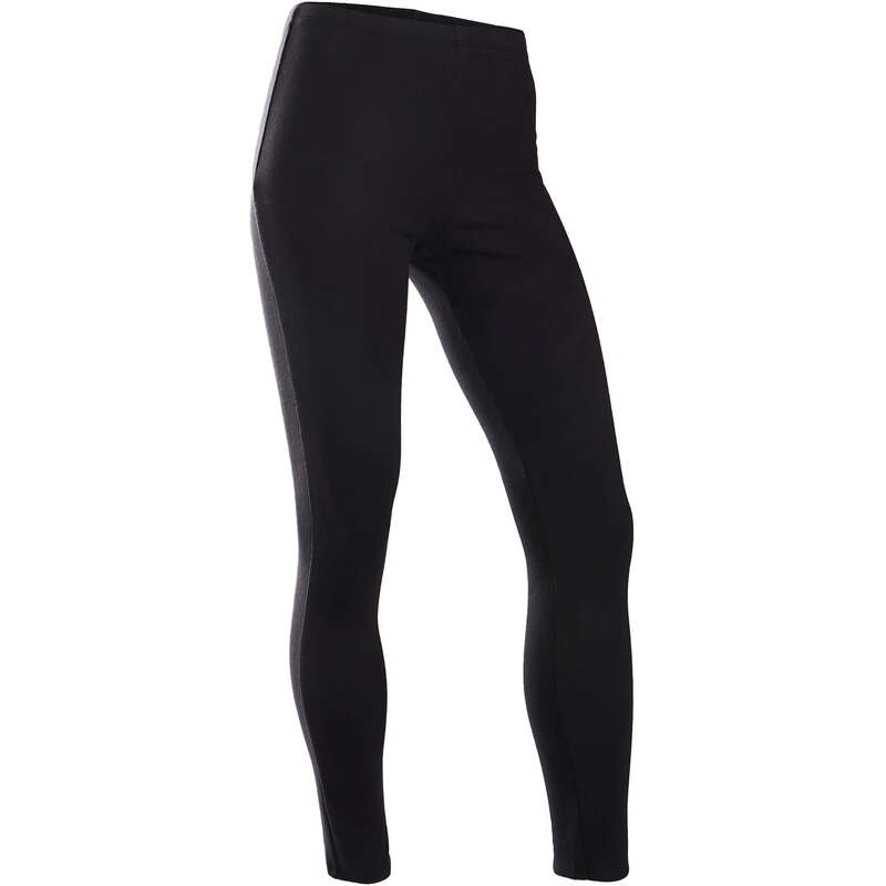 GIRL EDUCATIONAL GYM COLD WEATHER APP Fitness and Gym - 100 Girls' Warm Gym Leggings DOMYOS - Gym Activewear