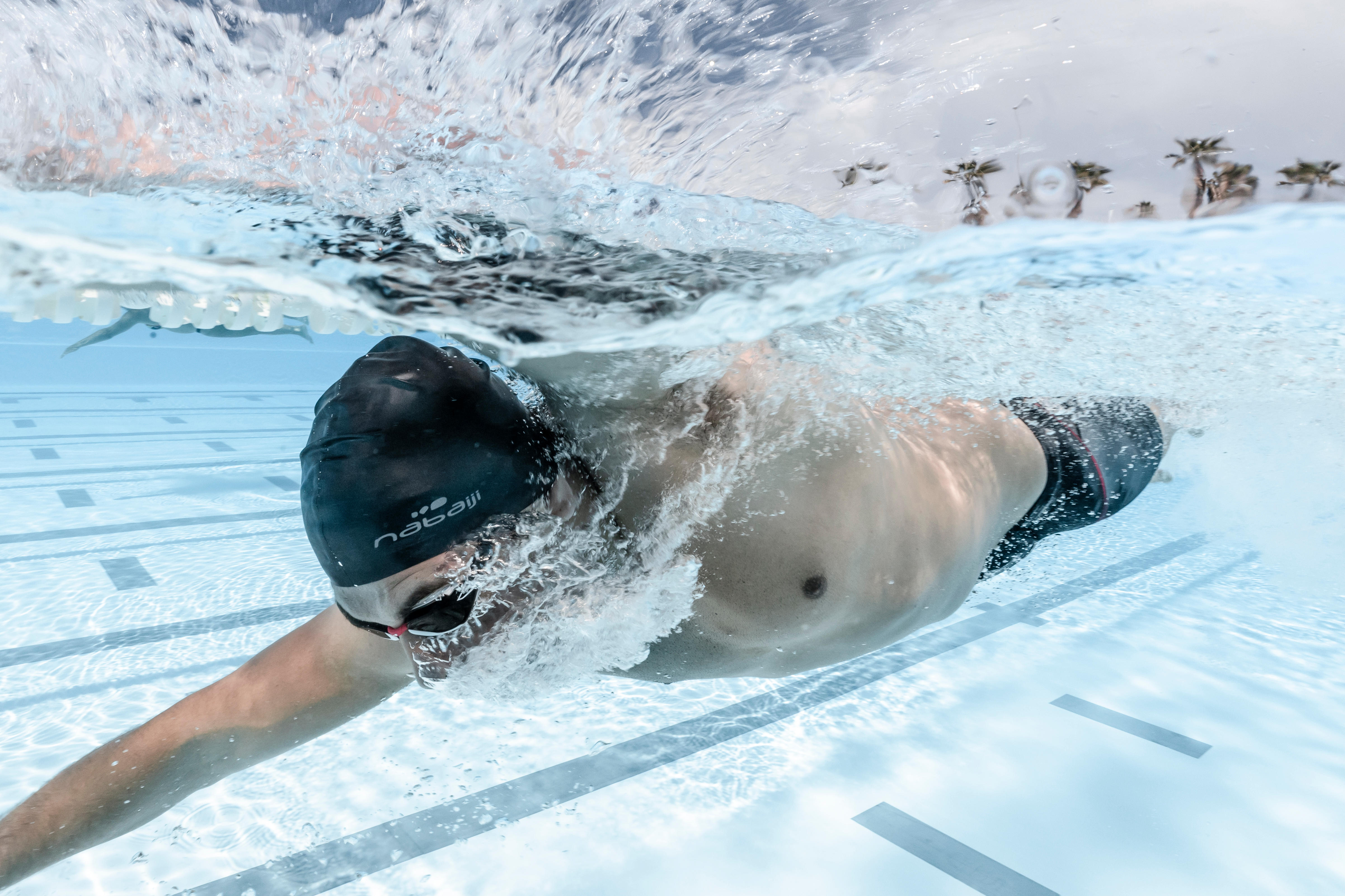 Maillot de natation Fina Skinvolt 900R – Hommes - Noir, Gris