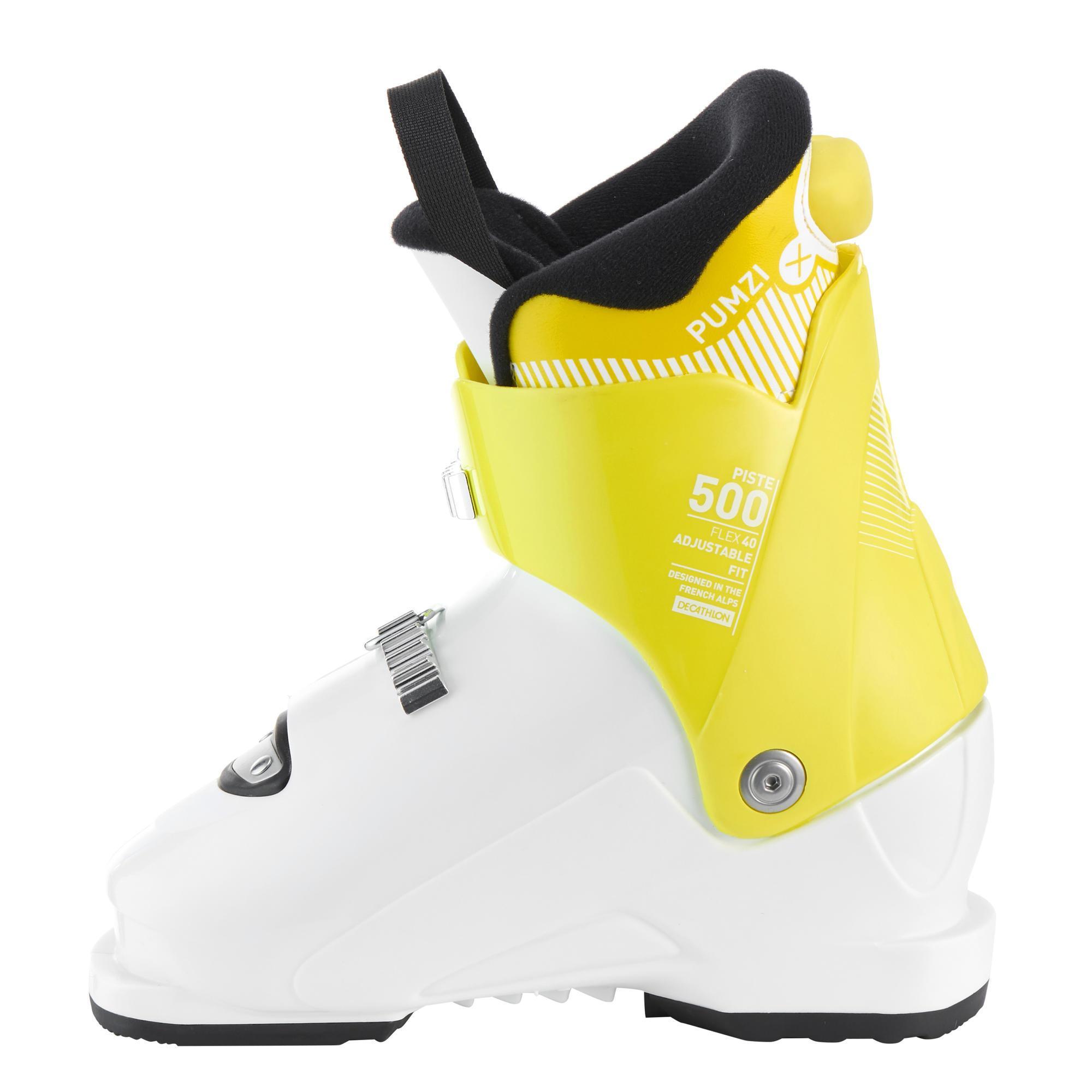 CHILDREN'S SKI BOOTS - PUMZI 500 YELLOW