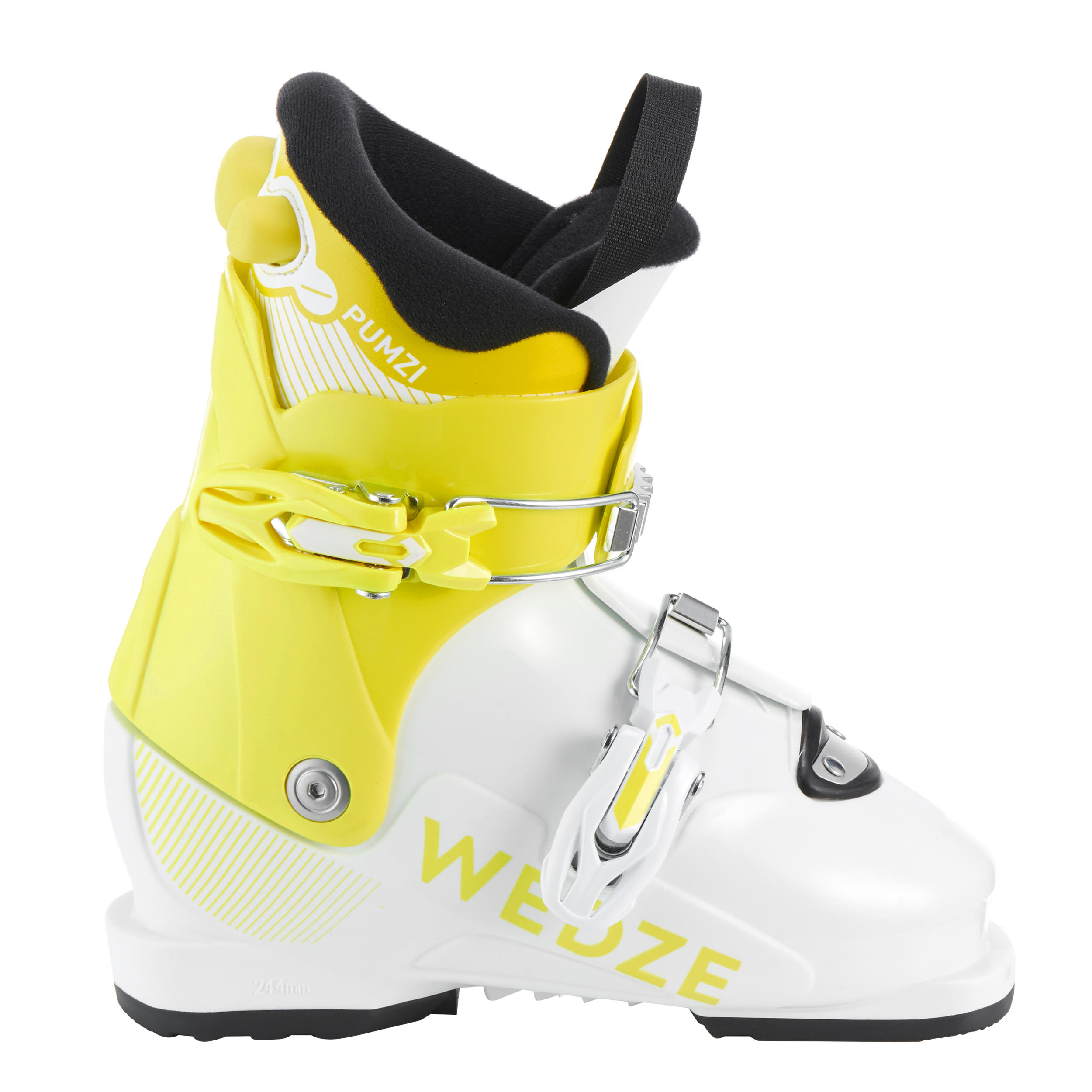 KIDS’ SKI BOOTS PUMZI 500 YELLOW 4/12