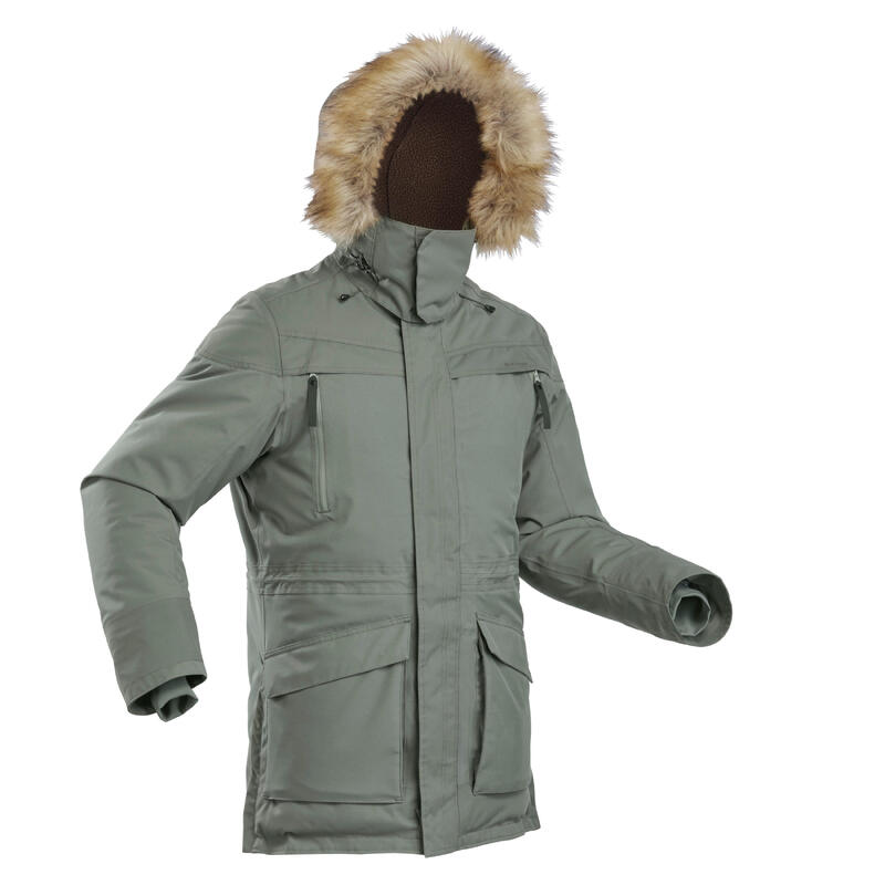 Férfi kabát téli túrázáshoz SH500 Ultra-Warm, vízhatlan, -20 °C-ig