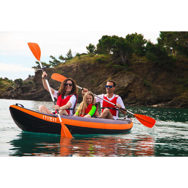 ITIWIT 3Person Inflatable Kayak Blue Decathlon