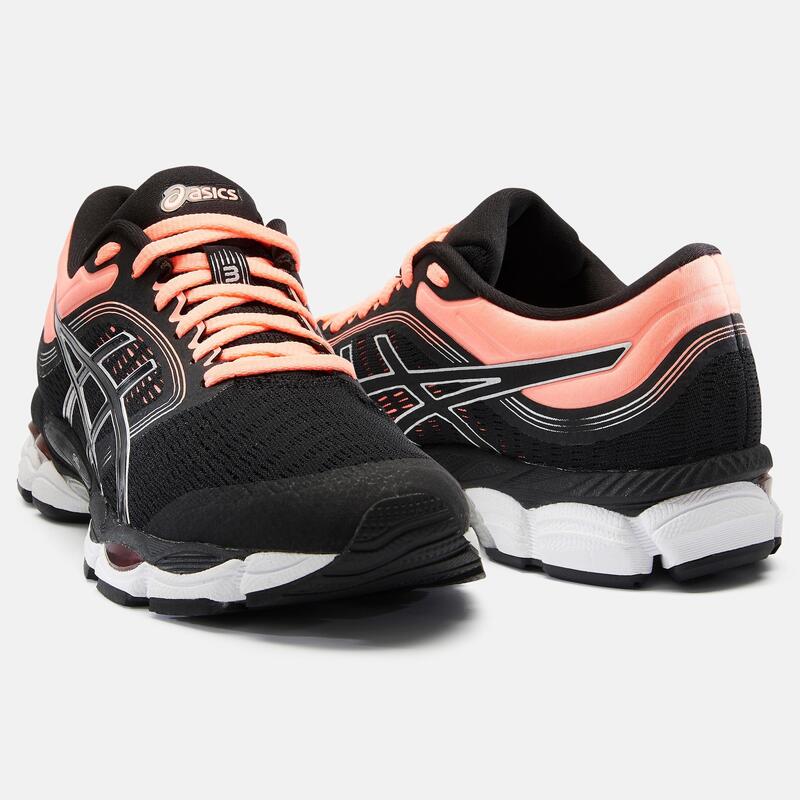 Women's Running Shoe Gel Ziruss Black Pink ASICS Decathlon
