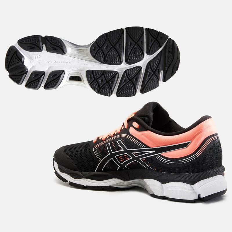 Women's Running Shoe Gel Ziruss Black Pink ASICS Decathlon