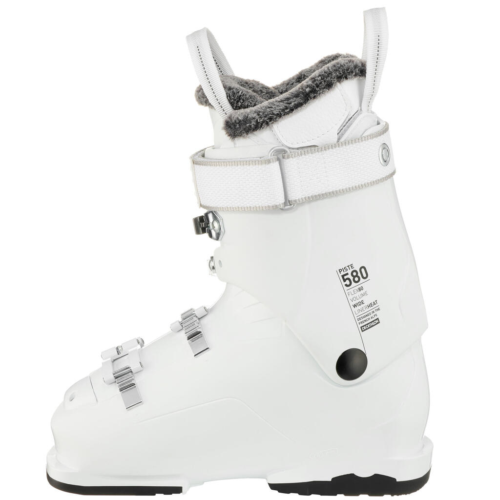 Women's Piste Ski Boots Heat - White