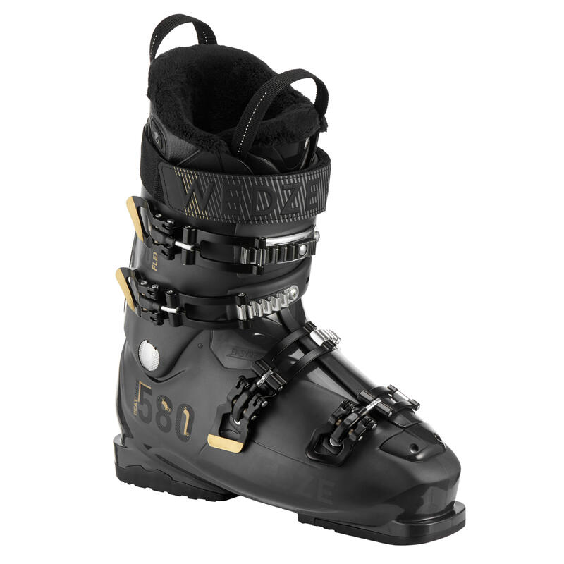 CHAUSSURES DE SKI DE PISTE HOMME HEAT 580 NOIRES