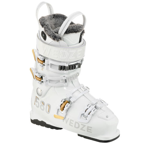 CHAUSSURES DE SKI DE PISTE FEMME HEAT 580 BLANCHES