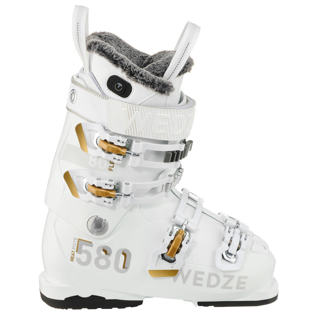 Women's Piste Ski Boots Heat - White