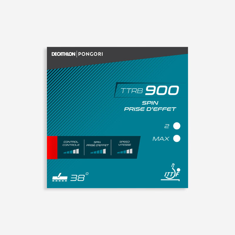 

НАКЛАДКА РАКЕТКИ ДЛЯ НАСТОЛЬНОГО ТЕННИСА TTRB 900 SPIN, 306259