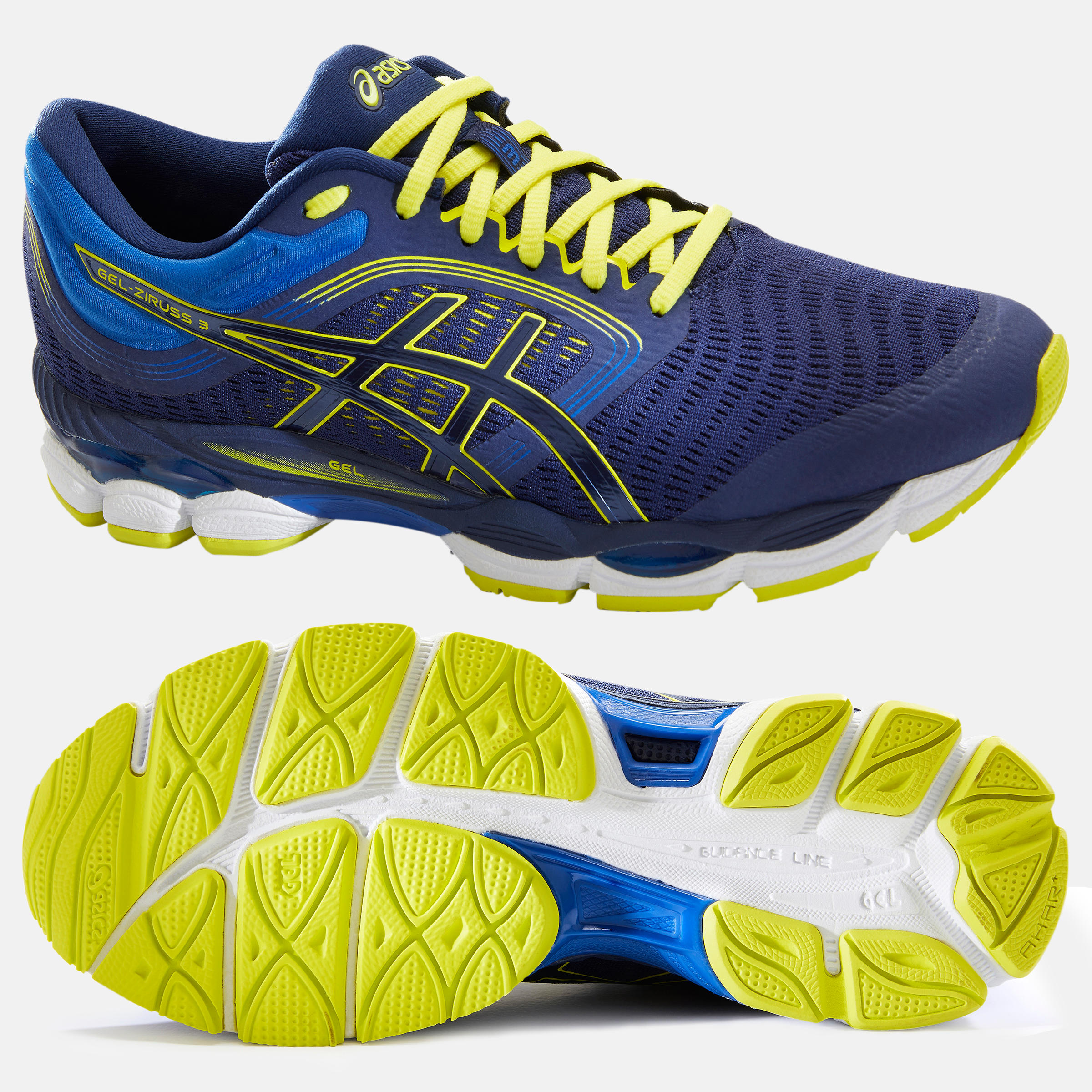 Men's Running Shoe Gel Ziruss Blue ASICS Decathlon