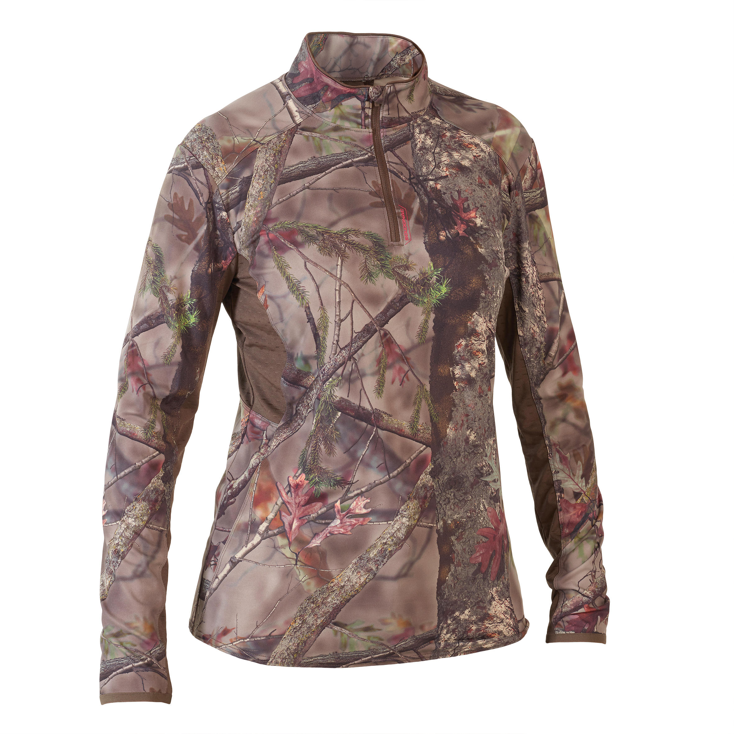 Camiseta Manga Larga Hombre Caza Solognac 100 Camuflaje Bosque Transpirable  SOLOGNAC | Decathlon