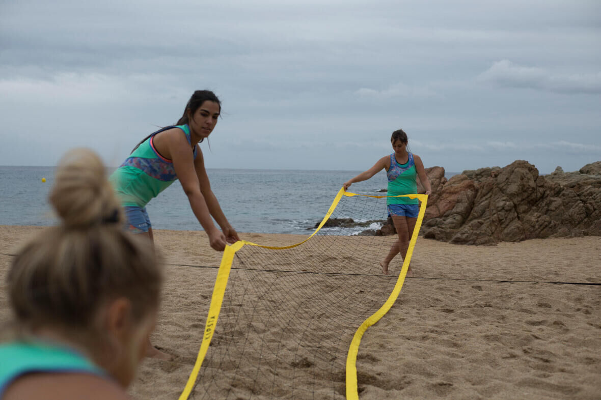 como montar a rede de voleibol de praia BV900? 