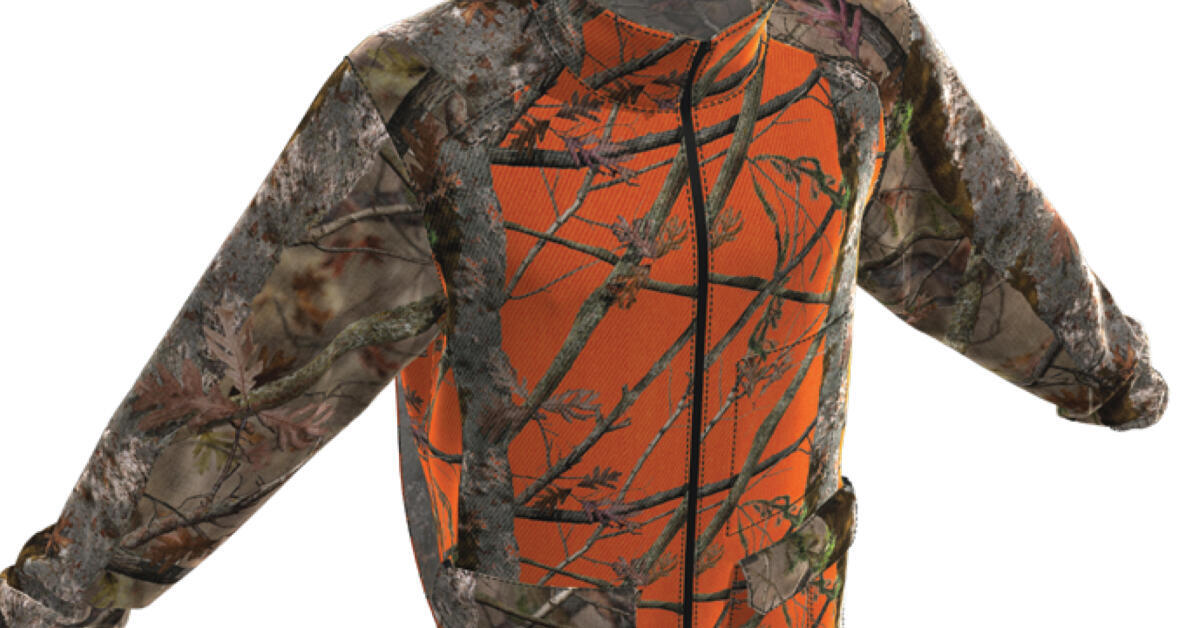 Jagdjacke Solognac BigGame 100 Signalfarbe