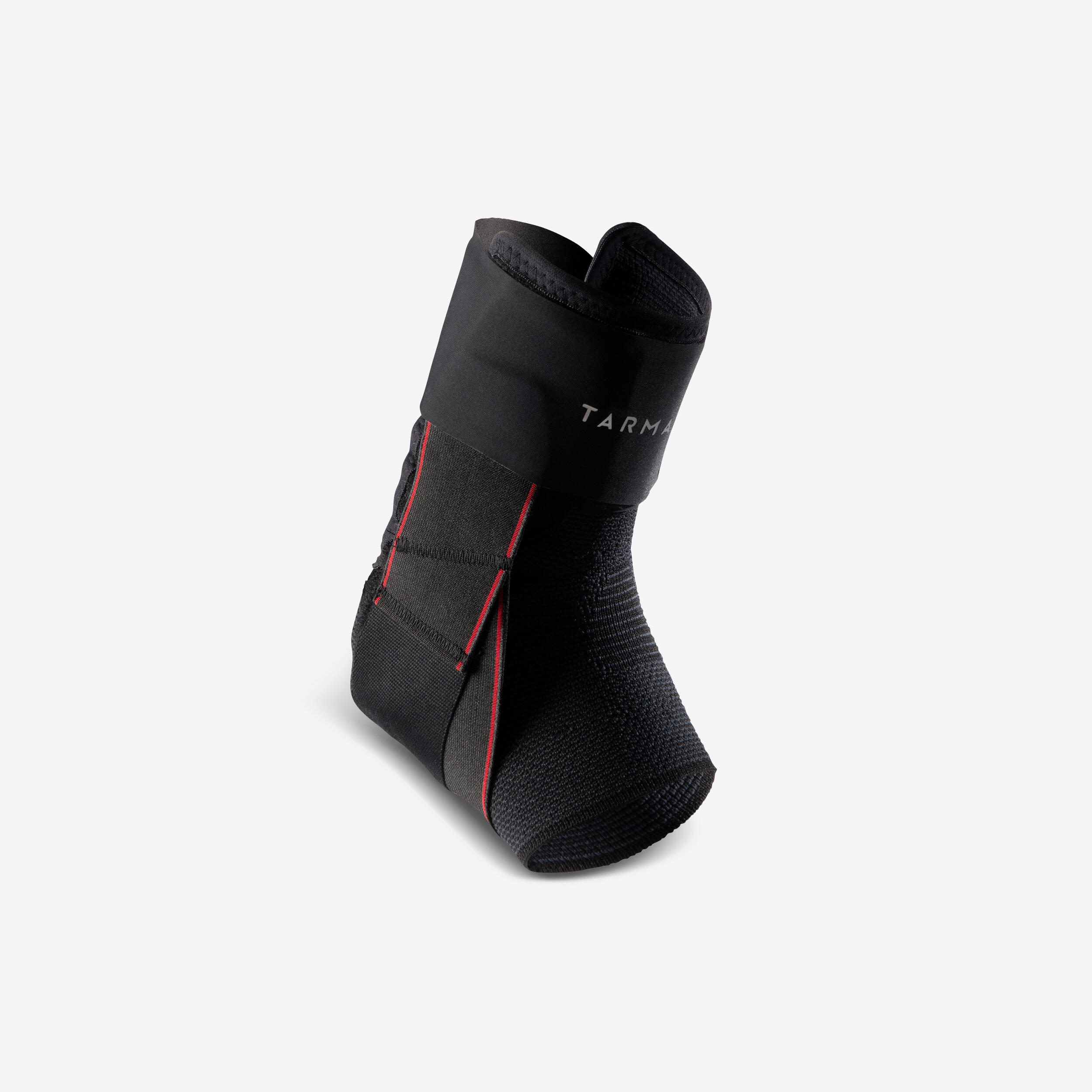 Adult Muay Thai Ankle Support - Black/Red - Decathlon