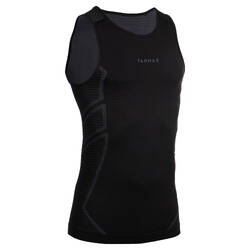 Men's Slim Fit Basketball Base Layer Jersey UT500 - Black