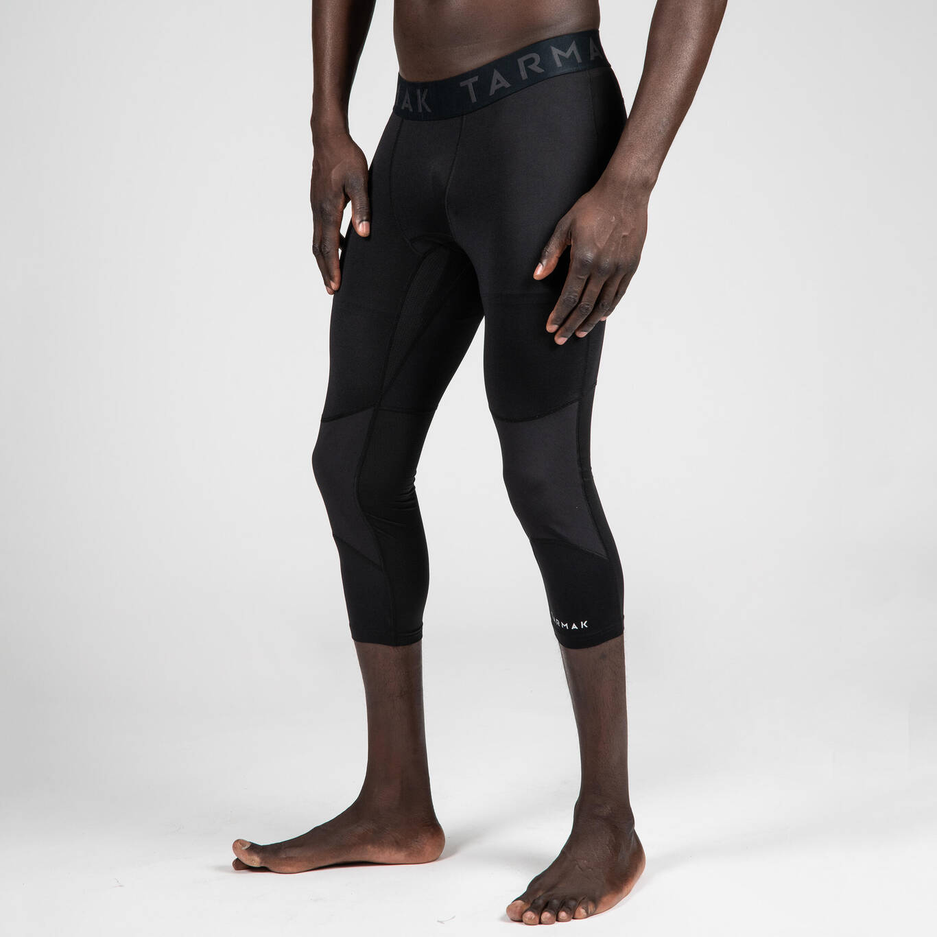 Adult Basketball Base Layer Capri Leggings Black Decathlon