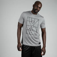 Men's Basketball T-Shirt / Jersey TS500 - Grey Playground